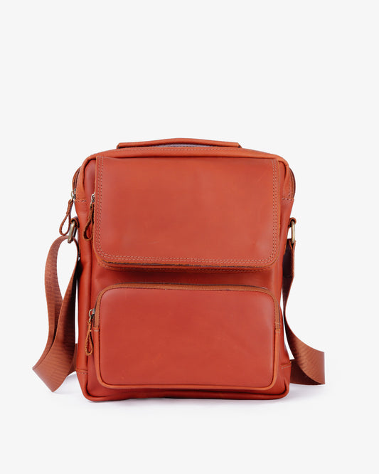 Men's leather crossbody bag
