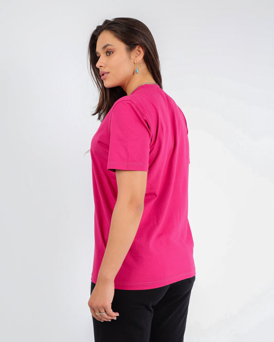 Women Cotton Round Neck T-shirt