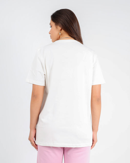 Women Cotton Round Neck T-shirt (printed)