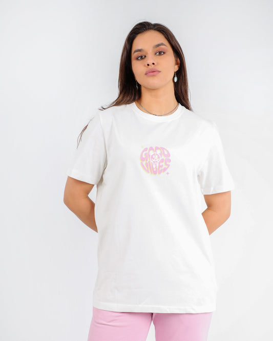 Women Cotton Round Neck T-shirt (printed)