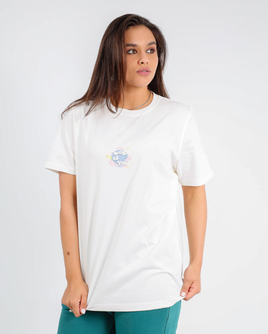 Women Cotton Round Neck T-shirt (printed)
